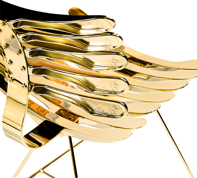 [Art gallery] CADEIRA ESQUELETO 스켈레톤 GOLD LIMITED EDITION