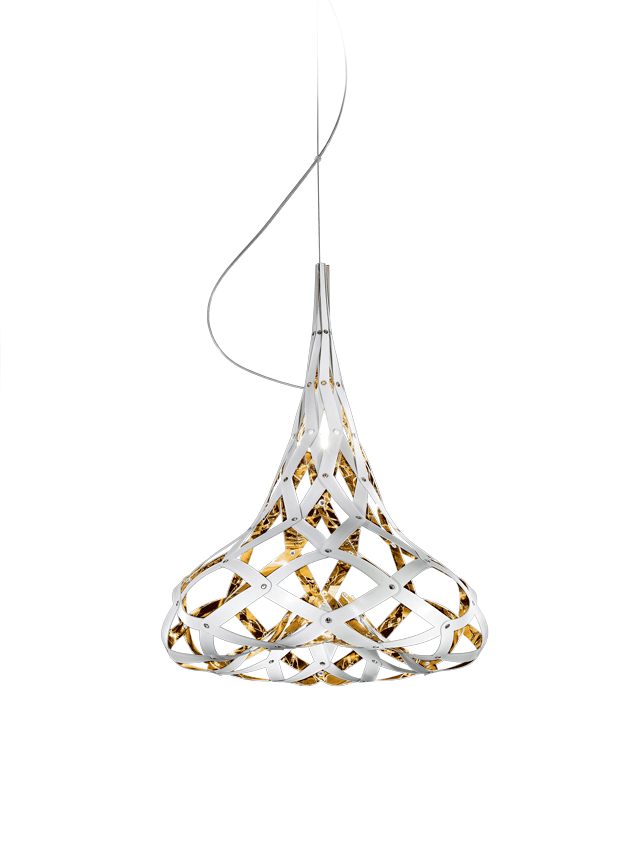 (SLAMP공식인증딜러제품/배송설치무료) Supermorgana Gold white Suspension Lamp