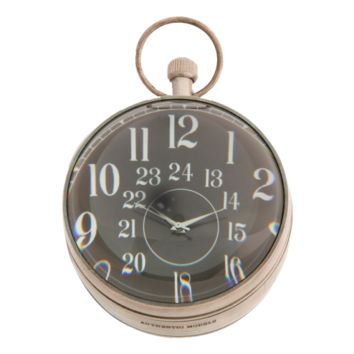 [AUTHENTIC MODELS 어센틱모델즈]Eye of Time Clock, Silver with stand 시간의 눈 실버